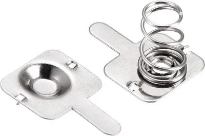 Obrázek produktu pro Baterie s pružinovými kontakty AA, poniklované, 12 × 10 mm, 100 ks