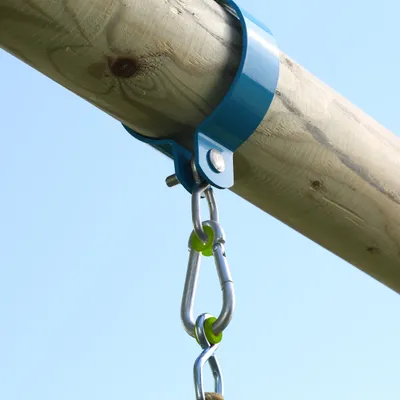 Produktbild von Schelle für Rundholz  Blau D10cm