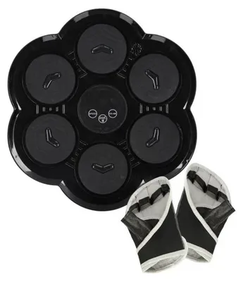 Immagine prodotto di KIK KX3007: Bersaglio da parete elettronico per boxe, con guantoni, Bluetooth, colore nero