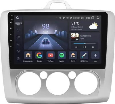 Immagine prodotto di Autoradio per Ford Focus Exi MT 2.3 Mk2 / Mk3 (2004-2011), touchscreen QLED da 9 pollici, 4+32GB, sistema Android 12, navigazione GPS con CarPlay, Bluetooth, USB