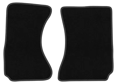 Productafbeelding van Velours voormatten voor Daihatsu Terios I 1997-2005 (SUV) – 2-delig, zwart, op maat – Wielganizator BASIC