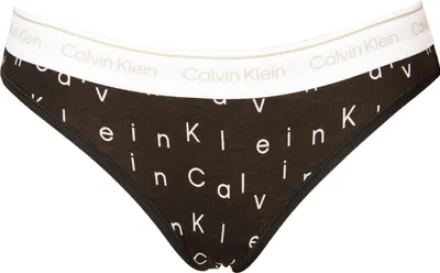 Zdjęcie produktu dla CK CALVIN KLEIN Damskie figi z elastycznej bawełny z logo QP3018O, rozmiar M, 55% bawełna, 37% modal, 8% Elasthan