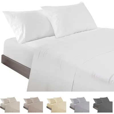 Produktbild von Bettwäsche Set 4-teilig für 200 cm Betten Weiß