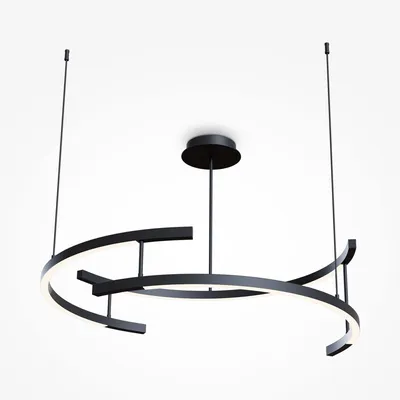 Produktbild von Maytoni Line Pendelleuchte MOD054PL-L52B3K LED, Schwarz, aus Aluminium,  3000K, 2000lm