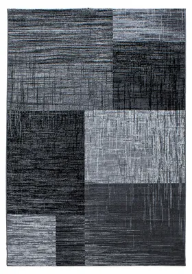 Image de Plus Blend tapis poils ras rectangle 240x340cm noir