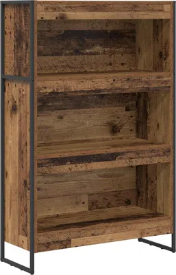 Image de Étagère vidaXL en bois recyclé 80 x 30 x 121 cm, aggloméré