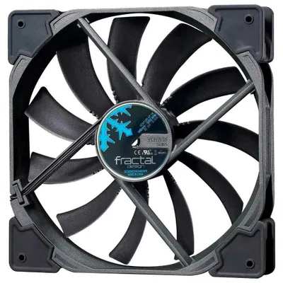 Produktbild von Fractal Design Venturi HF-14, Ventilator, 14 cm, 850 RPM, 1200 RPM, 200,8 m³/h, Schwarz, Grau