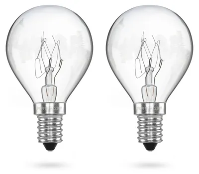 Ovenlamp E14 G45 25W 2er-Pack hitzebeständig bis 300°C