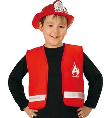 Produktbild von Spiel-Weste für Kinder, Feuerwehr, rot, verschiedene Größen, Feuerwehr (116)