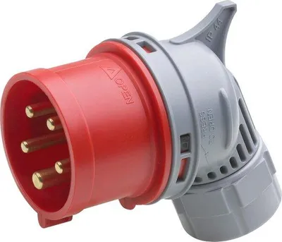 Productafbeelding van 3-polige CEE-stekker - blauw - 230 V - 16 A - IP44 voor buitengebruik