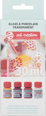 Image de Talens Art Creation verre & porseeintransp. 4X30Ml Rozefrost