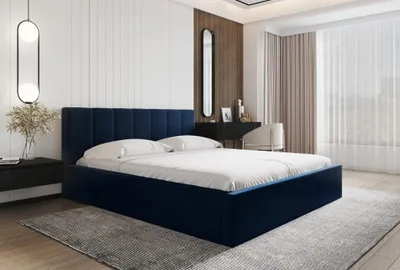 Produktbild von AX LIVING Polsterbett 160 x 200 Bett Mannte Design Funktionalität KR09