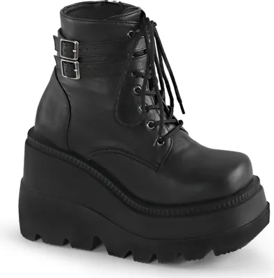 Produktbild von SHAKER-52 Damen Booties von DemoniaCult, Schwarz Matt , EU 41, US 11