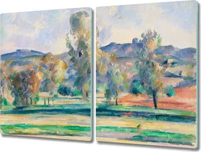 Produktbild von Coloray Küchenbrett Kochplattenabdeckung Hackbrett Schneidebrett Herdabdeckplatte 2x40x52 cm - Herbstlandschaft Paul