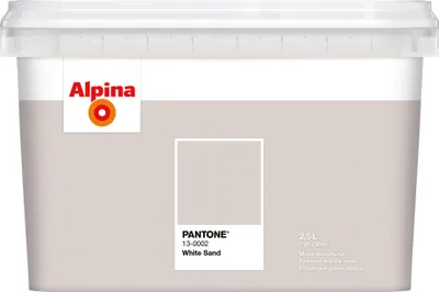 Produktbild von Alpina Wandfarbe Pantone matt white sand 2,5 L