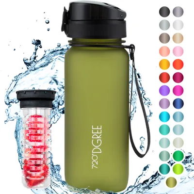 Produktbild von 720°DGREE Trinkflasche uberBottle 650ml, Farbe:olive green
