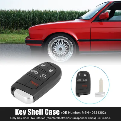 Image de Coque de clé pour Dodge Journey pour Chrysler 300 Plip Télécommande 5 Boutons avec Lame M3N-40821302 Boîte Rechange