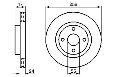 Produktbild von Bremsscheibe BOSCH 0 986 478 989