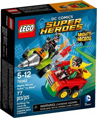 Zdjęcie produktu dla LEGO DC Comics Super Heroes Mighty Micros: Robin vs. Bane, Zestaw do budowania, 5 lat(a), 77 szt.