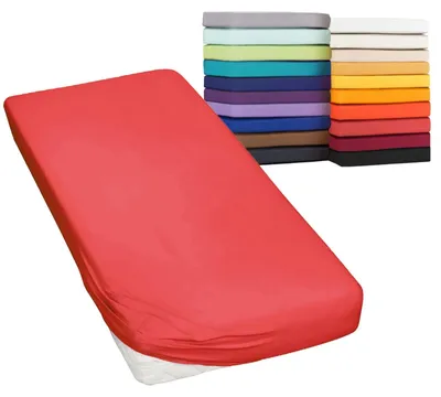 Productafbeelding van Hoeslaken voor Boxspring en Waterbed, Katoen, Rood