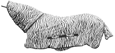 Produktbild von RugBe Fliegendecke RugBe Zebra mit Halsteil 155cm