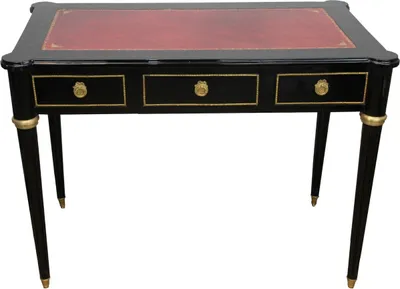 Produktbild von Casa Padrino  Barock Schreibtisch Schwarz / Gold / Bordeaux Sekretär Luxus Möbel