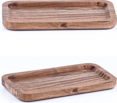 Productafbeelding van Set van 2 serveerplanken van acaciahout, model Anea, afmetingen 21x6 cm