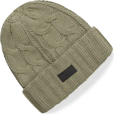 Image de Bonnet en maille torsadée Gill, couleur vert, pour homme, taille unique