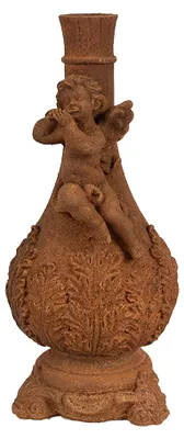 Immagine prodotto di Portacandele Clayre & Eef 23 cm Angelo in poliresina marrone