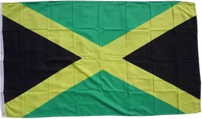 Image de Drapeau Jamaïque 90 x 150 cm Drapeau avec 2 oeillets 100g/m² poids du tissu Hisseflag pour mât