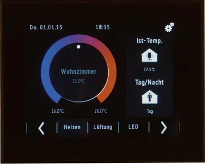 Produktbild von BERKER GMBH Touch Control mit 75740101 TFT-Display KNX