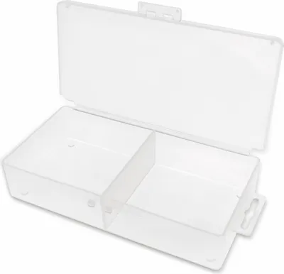 Produktbild von Sortimentsbox, 173x86x35, 2 Fächer, PP, transparent