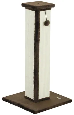 Produktbild von PawHut Kratzstamm, 81cm Kratzsäule, Sisal-Katzenkratzbaum mit Kratzball, Braun