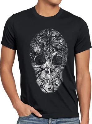Produktbild von style3 Nature Skull T-Shirt Herren Totenkopf