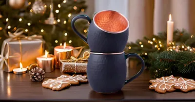 Productafbeelding van Famanu Moscow Mule bekers - Authentieke koperen set