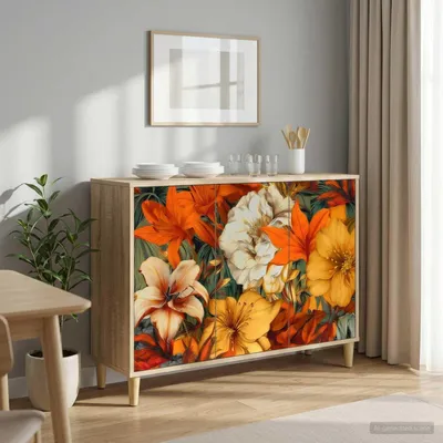 Produktbild von vidaXL Sideboard GENNEP Sonoma 102 x 33 x 75 cm Holzwerkstoff