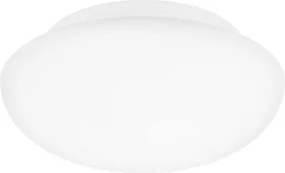 Produktbild von EGLO Deckenlampe Ella, Ø 28 cm, Deckenleuchte aus Stahl und Glas in Weiß, Opal matt, Wohnzimmerlampe, Küchenlampe, Bürolampe, Flurlampe Decke, E27