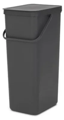 Produktbild von Brabantia SORT & GO RECYCLE BIN, 40 l, Rechteckig, Grau, 267 mm, 341 mm, 620 mm