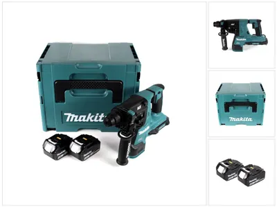 Immagine prodotto di Makita DHR 280 MJ 2 x 18 V 36 V Li-Ion batteria trapano a percussione Brushless 28 mm per SDS-PLUS in Makpac + 2 x 4,0 Ah batteria - senza caricabatteria