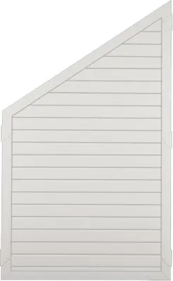 Immagine prodotto di T&J LIGHTLINE elemento di recinzione in plastica angolare a sinistra 900 x 1500/900 mm, bianco