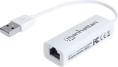 Obrázek produktu pro Manhattan 506731, Kabel, USB, Ethernet, 100 Mbit/s, Bílá