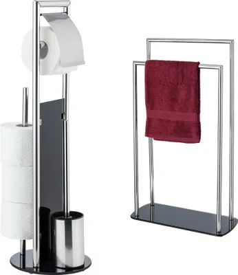 Produktbild von WENKO WC-Garnitur und Handtuchständer Mod. Ravina, 2 tlg.