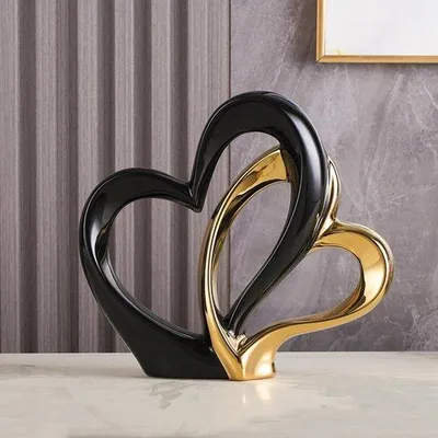 Produktbild von Keramisches Doppelornament - 25 x 6,5 x 22,5 cm