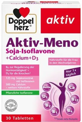 Immagine prodotto di Double Heart Active Meno Compresse per donne in menopausa, 30 compresse