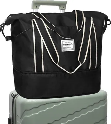 Produktbild von Famanu Reisetasche mit Trolleyfunktion - erweiterbar, wasserabweisend