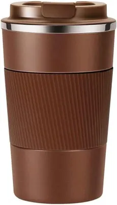 Obrázok produktu pre Nerezový termohrnček s objemom 380 ml, ktorý nepreteká, na kávu a čaj na cestách
