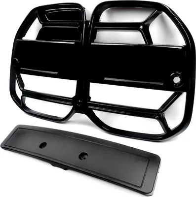 Immagine prodotto di Paraurti anteriore Griglia anteriore - Stile CSL a rete - Nero lucido - Per BMW G22/G23 (2021-2023) - Accessori auto