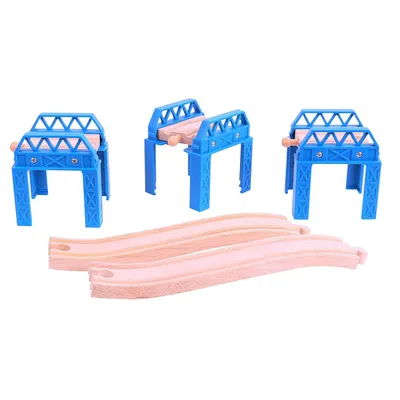 Produktbild von BigJigs Holz Eisenbahn Brückenteile - Erweiterungsset für Kinder
