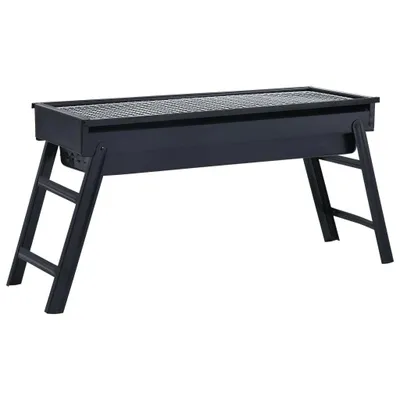 Zdjęcie produktu dla Przenośny Grill Kempingowy, Stal, 60X22,5X33 Cm Lumarko!