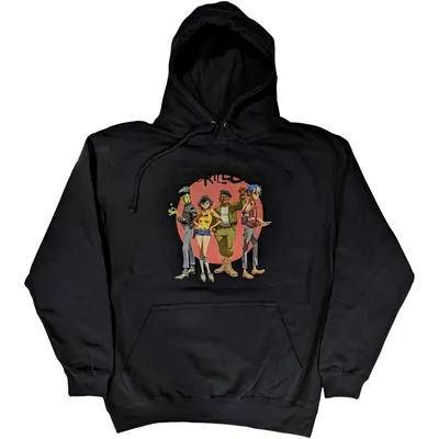 Obrázek produktu pro Gorillaz Group Circle Rise Navy Blue L Mikina